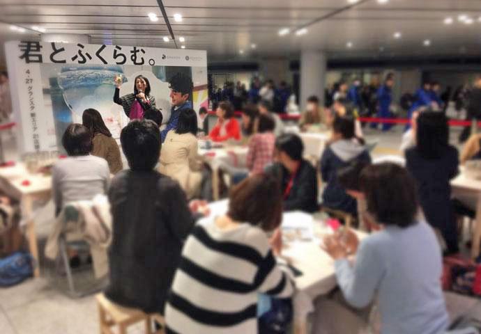 東京駅のイベントでのワークショップ