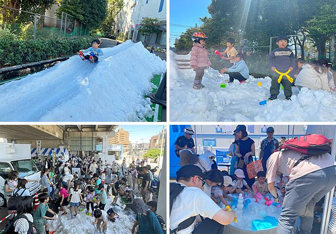 子どもたちに大人気「氷のあそびば」